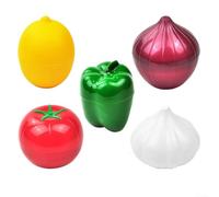 5pc For Fridge-Safe Vegetable and Fruit Keepers with Sealed Lids to Maintain Crispness and Reduce Waste in Home Kitchens