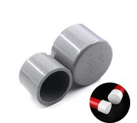5Pc Grey PVC Pipe End Cap Connector Fittings 20/25/32/40/50mm Garden Water Pipe Plug Joint Plastic Tube End Cap-I.D 25mm