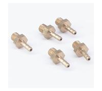 5pc Hose Barb I/D 2.5mm x M5 Metric Male Thread Brass Coupler Splicer Connector Fitting