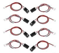 5PC Infrared Break Beam Sensor Kit with 3mm Emitter Receiver for Arduino DC 3.6-5.5V 25cm Detection Range for Educational Model Building (80CM)