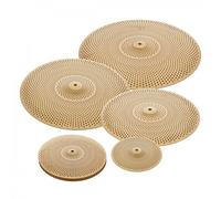 5pc Low Volume Cymbal Pack by Gear4music Gold