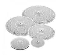 5pc Low Volume Cymbal Pack by Gear4music Silver
