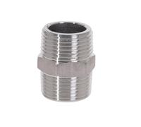 5pc Male to Hex Nipple Threaded Reducer Pipe Fitting - Durable Stainless Steel 304 for Reliable Connections(1'')