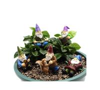 5Pc Miniature Gnome Fairy Garden Dwarf Micro Mini Figurines Yard Plant Pot Decor