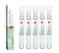 5PC Nails F-ungus Pen | 4ml Nail Oil Antifungals Pen | Nail Growth Strengthener Serums T-reatment with Tea Tree Oils | Natural Cuticle Repair Oil Pens Toe Nails Funggal T-reatment for Toenail