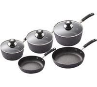 5pc Pan Set Tower T900110 Precision Non-Stick Stone Coated in Black