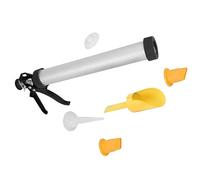 5pc Professional Mortar & Grouting Gun Set Cement Applicator Brick Pointing Tile Tools Die Cast Handle Home DIY Accessory Kit