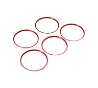 5PC Red Air Vent Outlet Trim Rings Cover Compatiable with Audi TT TTS TTRS Mk3 8S 2015 to 2023 Car AC Air Condition Vent Outlet Ring Cover Trim