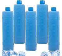 5PC Refrigerator Ice Crystal Box | Ice Packs Freezer Blocks | Reusable Air Conditioner Fan Ices Packs for Cool Box | Portable Ices Blocks Cube for Cool Bags, Picnics & Lunch Boxes