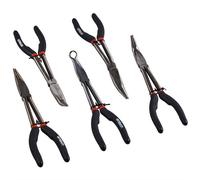 Amtech - 5pc 11in Long Reach Plier Set, Spring Loaded, Non-Slip Handles