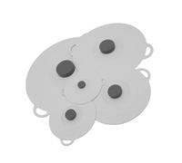 5pc Silicone Covers Leakproof Reusable Lids For Cooking Bowls & Pans Heat Suction Seal Silicones Suction Lid