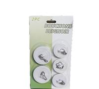 5PC SINK PLUG UNIVERSAL KITCHEN BATHROOM STOPPER STOP PLASTIC BASIN BATH PLUG