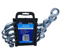 5pc Spanner Set Metric Doubled Ended Hard Reach Wrench Spanners 10 -19mm S type
