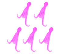 5pc Squid Jigs Soft Baits Silicone Artificial Swimbaits Fishing Tackle Floating Lures 10cm 4.8g