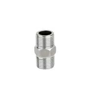 5pc Stainless Steel BSP Male x Male Thread Hex Nipple - Durable Pipe Fitting for Reliable Connections(3pointsx201x31mm)