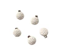 5Pc Sweet and Girly Mini Hair Clip: Peach-Coloured Heart-Shaped Rose Bow Hair Accessory for Braids; Clip for Loose Strands and Fringe,9