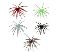 5PC Tentacle Fishing Lure,Dice Bait,Soft Plastic Swim Bait, Realistic Sea Urchin Lure, Suitable for Drop Shot,Weird Fishing Rig, Trout Sea Bass Mandarin Fish Catfish Slow Sinking Soft Lure 3.95in M.