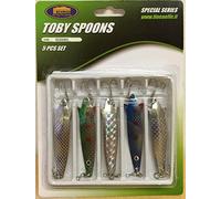 5pc Toby Spoons Fishing Lures Set 12g Lineaeffe Pike Trout Spoons Spinners GR Lidsters Fishing Supplies