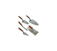 5PC TROWEL SET SOFT GRIP TRADESMAN BRICK PLASTERING BUILDER POINTING 60083