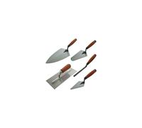 5PC TROWEL SET TRADESMAN HAND BRICK PLASTERING BUILDER POINTING TOOLS BL013