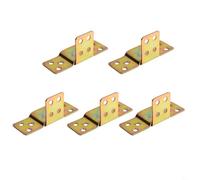 5Pc Wood Bed Rail Metal Bracket Fastener Fitting Furniture Connector Color Reliable Wood Bed Rail Connector Bracket Knock Down Design