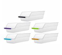 5pce Plastic Refrigerator Container, Refrigerator Organizer, Shelf, Easy To Clean A
