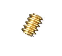 5Pcs 0.3 Modulus Brass Worm Gear Single-Head Worm 3.8x5mm Bore 0.98mm 14T Worm Wheel 14:1 Reduction 4.8x2mm 1.48mm Aperture 1.5A(5Sets(WormGearSet))