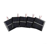 5PCS 0 45W 3V Solar Panel with Wire and Effective for Outdoor Battery Charging