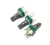 5pcs 097 Type Potentiometer single connected vertical 3-pin B10K length 15mm haft axis NWPNLXEA