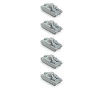 5PCS 1/144 Scale DIY 120-Ton Super Heavy Tank - Conceptual WWII Ultra-Heavy AFV 3D Resin Model For Military Enthusiasts