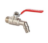 5pcs 1/2" 3/4" 1" All Copper Ball Core Thickened High Temperature Water Nozzle Quick Opening Ball Valve for Heating Drainage(1")