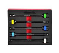 5PCS 1/2 in. Drive Torque Limiting Extension Bar Set, 65-140 ft. lbs Impact Torque Sticks Set
