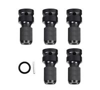 5Pcs 1/2Inch Square Drive to 1/4 Hexagonal Adapter for Impacts Ratcheting Wrenches Quick Releases Compatibles Power Tool Converter Adapter
