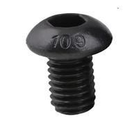 5pcs 1/4 1/8 3/16 3/8 5/16 5/32 Grade 10.9 Black Hexagon Socket Button Head Screw Mushroom Hex Bolts(3/4",T1)
