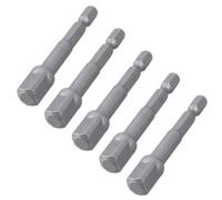 5Pcs 1/4inch Socket Adapter Drill Bit Set Nut Driver Power Extension Impacts Hexagon Shank Drills Wrench Sleeve Drill Bit