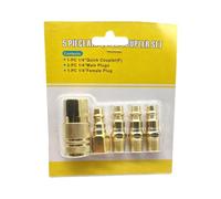 5Pcs 1 / 4Inch Thread Pneumatic Quick Connector for Air Hose Fittings Coupling Compressor Accessories Release Fitting Air Propelled Tool Connectors