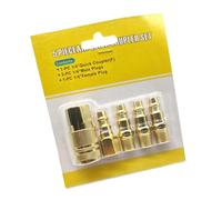 5Pcs 1 / 4Inch Thread Quick Connector Pneumatic Compressor Accessories Suitable for Air Hose Coupling Fittings High Pressure Air Couplings