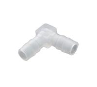 5pcs 1.6/2.4/6/8/10/12/20mm Plastic Barbed Equal Elbow L Type Hose Connector Pipe Fitting Tube Joint(10mm-10mm)