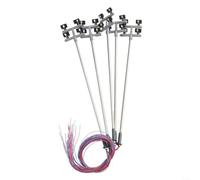 5Pcs 1:87 Railway Lamp Posts for 3v Working Light Set 5Pcs 1:87 | Functional for 3v LEDs, pre-wired ready to install, realistic glow for night scenes, for durable plastic build
