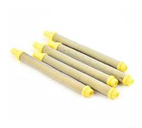 5pcs 100 Mesh Airless Spray Filter 304 Stainless Steel Paint Sprayer Parts Yellow Filter Insert for Wagner Spray Tools 103mm Length