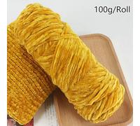 5Pcs 100g/Roll Chenille Velvet Yarn 3mm Thick Knitted Crochet Velvet Super Plush Wool Soft Baby Blanket Suitable for DIY Hat Scarves