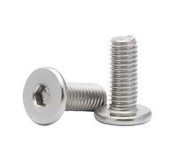5pcs-100pcs CM M1.6 M2 M2.5 M3 M4 M5 M6 M8 304 Stainless Steel Hex Hexagon CM Socket Ultra Thin Super Flat Wafer Head Screw Bolt(X22mm,M3 50PCS)