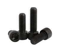5pcs/100pcs DIN912 M1.4 M1.6 M2 M2.5 M3 M3.5 M4 M5 M6 M7 M8 Grade 12.9 black hexagon Hex Socket Head Cap Screw(X8mm,M1.4 100pcs)