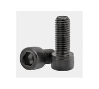 5pcs/100pcs DIN912 M1.4 M1.6 M2 M2.5 M3 M3.5 M4 M5 M6 M7 M8 Grade12.9 black hexagon Hex Socket Head Cap Screw(X55mm,M5 10pcs)