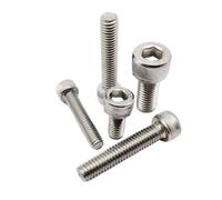5pcs-100pcs DIN912 M1.4 M1.6 M2 M2.5 M3 M4 M5 M6 M8 A2-70 304 Stainless Steel Hexagon Hex Socket Cap Head Screw Bolt(X70mm,M5 10pcs)