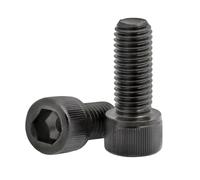 5PCS-100PCS DIN912 Screw M1.6 M2 M2.5 M3 M4 M5 M6 M8 Stainless Steel 304 / Black Steel Hex Socket Cap Head Screw(Grade 12.9 black,X50MM_M3 50PCS)