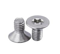 5pcs-100pcs M1.4 M1.6 M2 M2.5 M3 M4 M5 M6 M8 GB2673 304 stainless steel Six-Lobe Torx Flat Countersunk Head Screw Six Lobe Bolt(8mm)