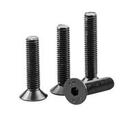 5pcs-100pcs M1.6 M2 M2.5 M3 M3.5 M4 M5 M6 M7 M8 Grade 10.9 DIN7991 Hexagon Hex Socket Flat Countersunk Head Screw(10mm)
