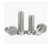 5pcs-100pcs M1.6 M2 M2.5 M3 M4 M5 M6 M8 304 Stainless Steel DIN84 Slotted Cap Head Slot Column Round Head Screw(X8mm,M2.5 50pcs)