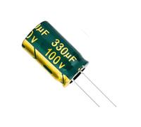 5pcs 100V330UF 100V 330UF 13 * 20MM Low ESR/impedance High Frequency Aluminum Electrolytic Capacitor Electronic devices